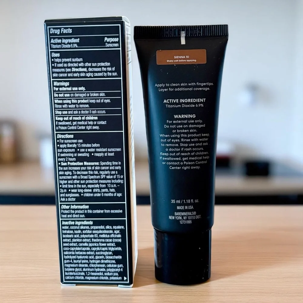 💎 bareMinerals Sienna 10 COMPLEXION RESCUE Tinted Moisturizer with SPF